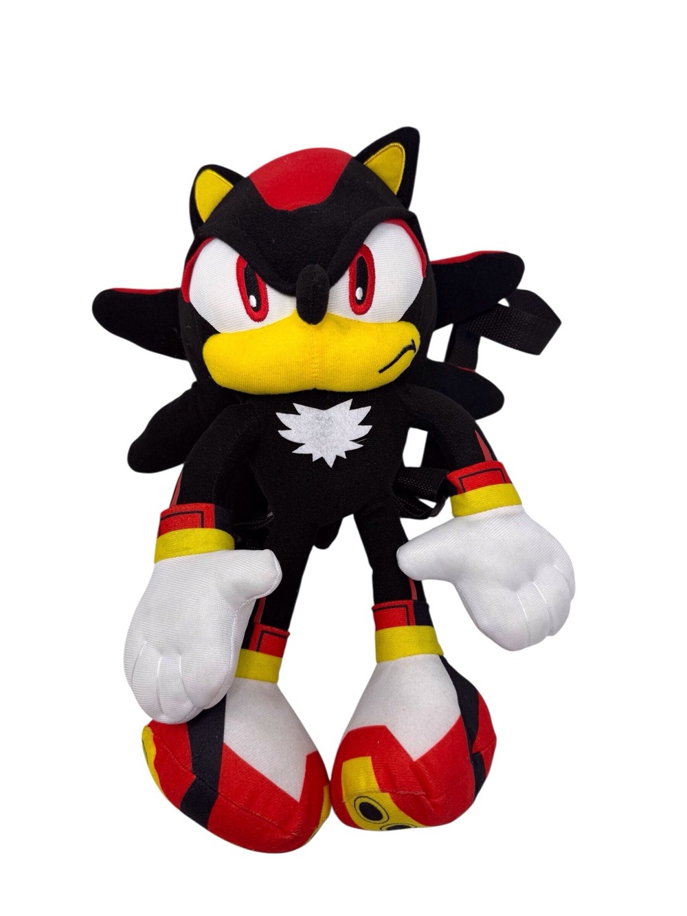 Sega Sonic the Hedgehog Shadow backpack 14 inch plush red & Black NWT
